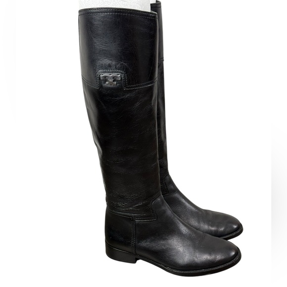 Tory Burch Black Leather Riding Boots NWOT - Picture 13 of 16